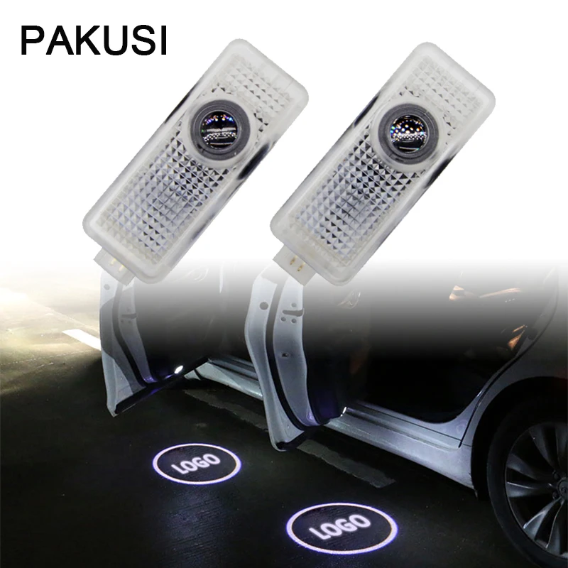 PAKUSI Car door lights 12V For Mercedes Benz CLS CLA C207 CLK