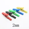 2mm Brass 5 Colors Insulated Mini Test Alligator Clip With 2mm female Banana Jack red black green blue yellow ► Photo 1/6