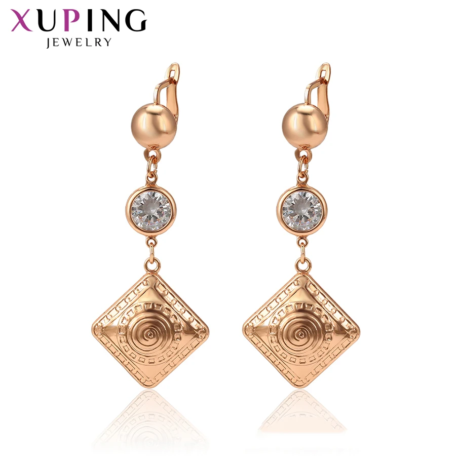 Xuping Luxury Long Earrings Elegant Simple Little Fresh Jewelry for Women Girls Romantic Must-have Charms Gift S197.2-97913