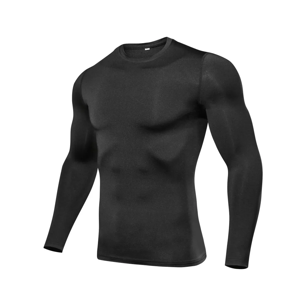 

Quick drying long sleeved fitness T-shirt men's sweater tight fitting breathable running,fast drying.
