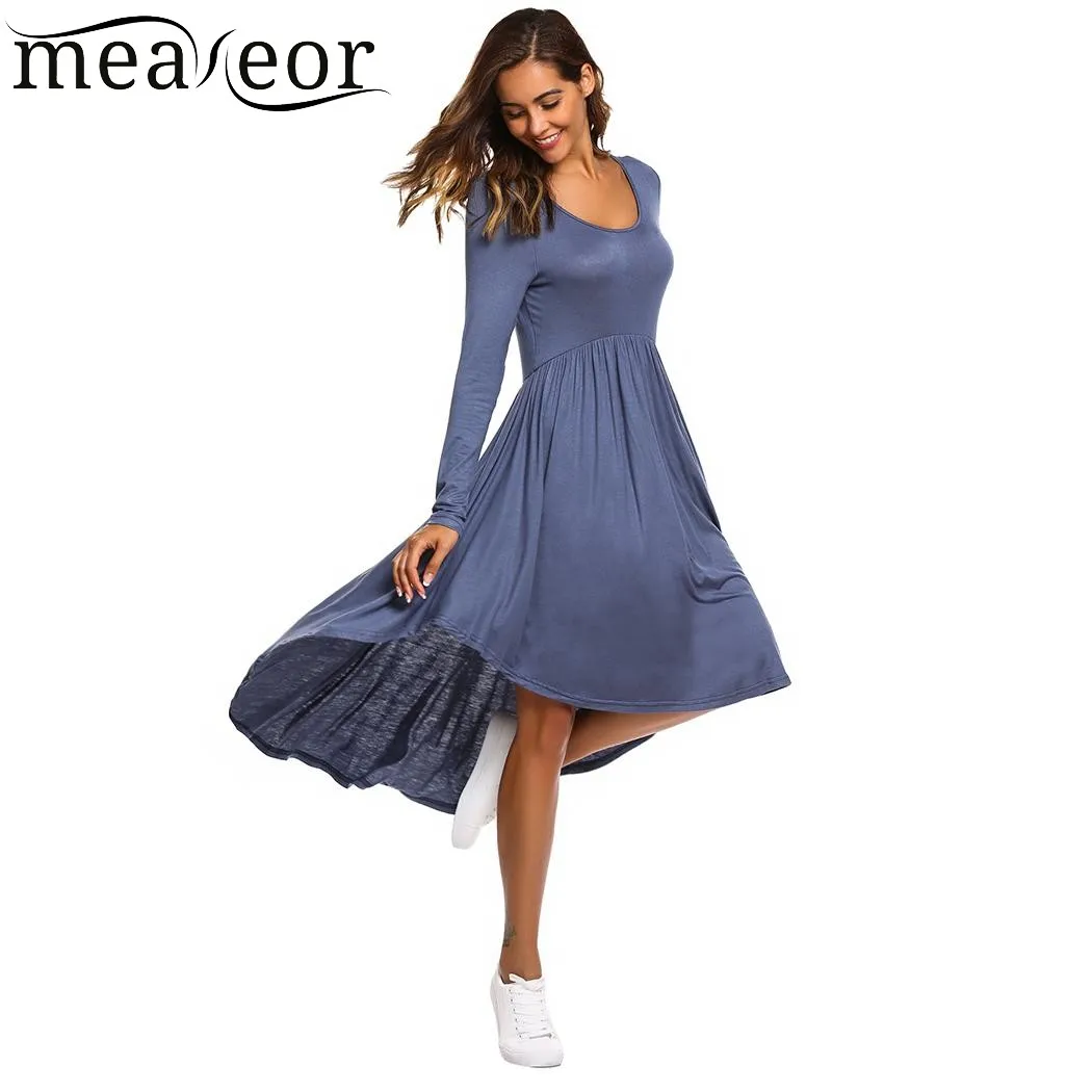 Sleeve O Neck Dresses Female Vestidos 