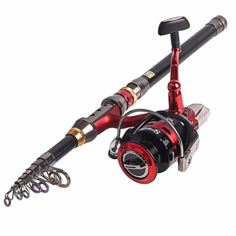 

Sougayilang Spinning Fishing Rod Set 1.8-3.6m Telescopic Fishing Rod With 14BB Spinning Fishing Reel Sea Fishing Combo De Pesca
