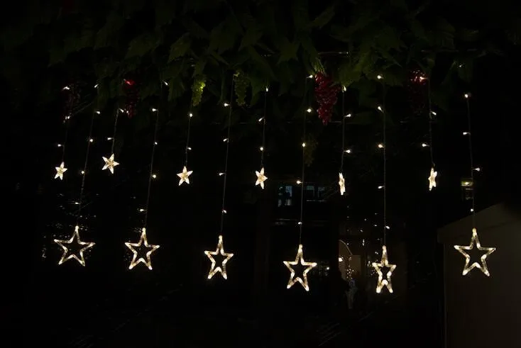 LED Curtain Star String Fairy Light09