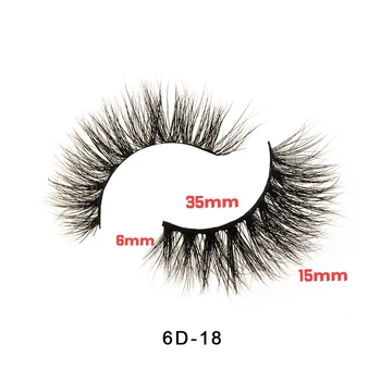 

Hand-made eyelashes 6D mink eyelashes natural dense make-up special false eyelashes wholesale custom packaging box logo