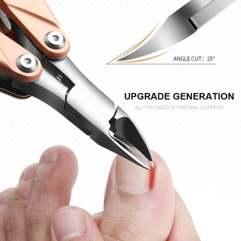 

1PC Toe Nail Clipper Nail Multiple Clippers Cutter Tools Stainless Steel Nipper Manicure Salon Home Easy Carry Fold Pedicure
