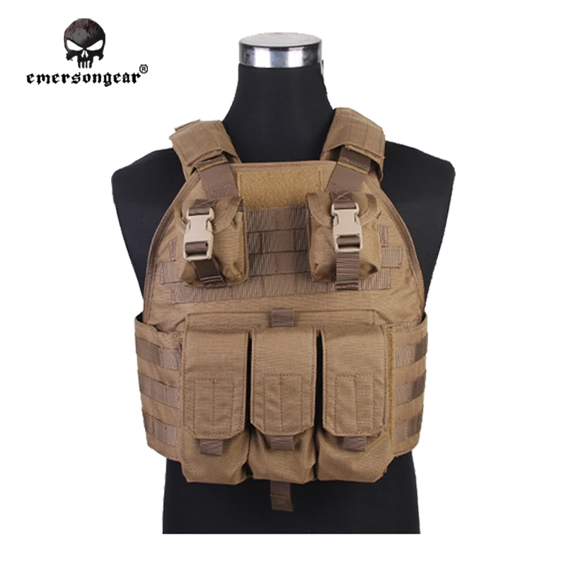 

Emersongear Hunting Heavy Vest Emerson SPC Tactical Vest Body Armor Airsoft Molle Military Tactical Gear Coyote Brown EM2887