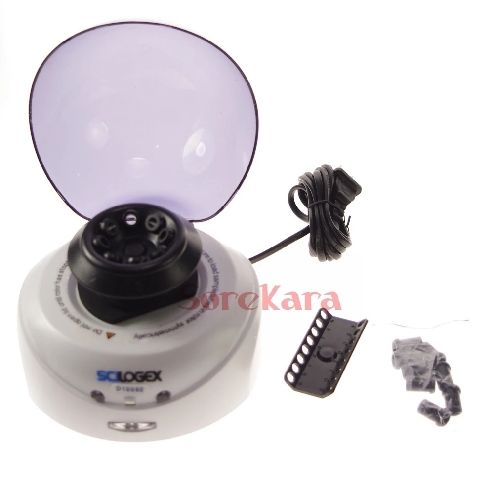 100-240v-5000rpm-microcentrifuge-s1010e-mini-centrifuge-economic-kit-05-15-20ml-centrifuge-tube-02ml-pcr-tubes