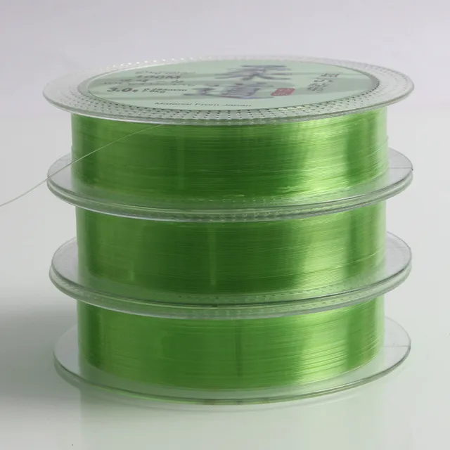 POETRYYI 100M Fluorocarbon Fishing Line Light green colors Carbon Fiber