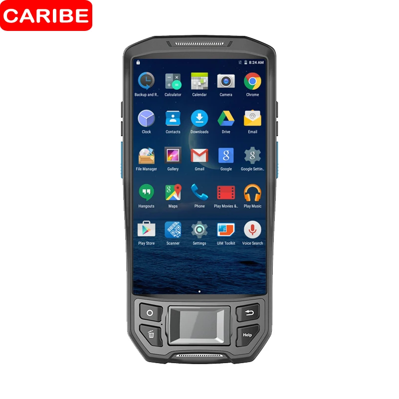 

CARIBE Handheld Terminal UHF RFID Reader Industry PDA 2D QR Code Scanner with Thermal Printer