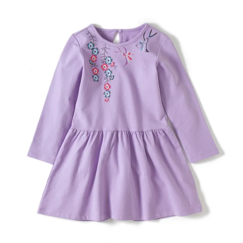 Платье для девочек Брендовое платье принцессы Одежда для девочек Vestidos/платье для девочек Детский костюм с длинными рукавами одежда для маленьких девочек, платья для девочек - Цвет: 1738023