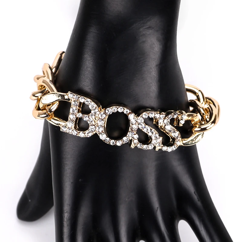 Новинка, браслет с кристаллами, высокое качество, для женщин, девушек, золото, серебро, звено, браслеты с буквами для женщин, браслеты, браслет, ювелирное изделие, Duftgold