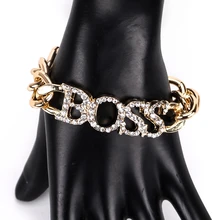 Новинка, браслет с кристаллами, высокое качество, для женщин, девушек, золото, серебро, звено, браслеты с буквами для женщин, браслеты, браслет, ювелирное изделие, Duftgold