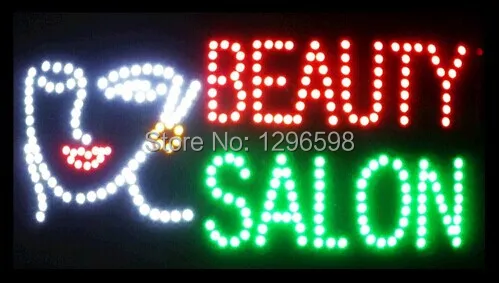 

CHENXI Special Offer Hot Sale Graphics 15mm indoor Ultra Bright 24X13 Inch BEAUTY SALON Business Shop sign of led-