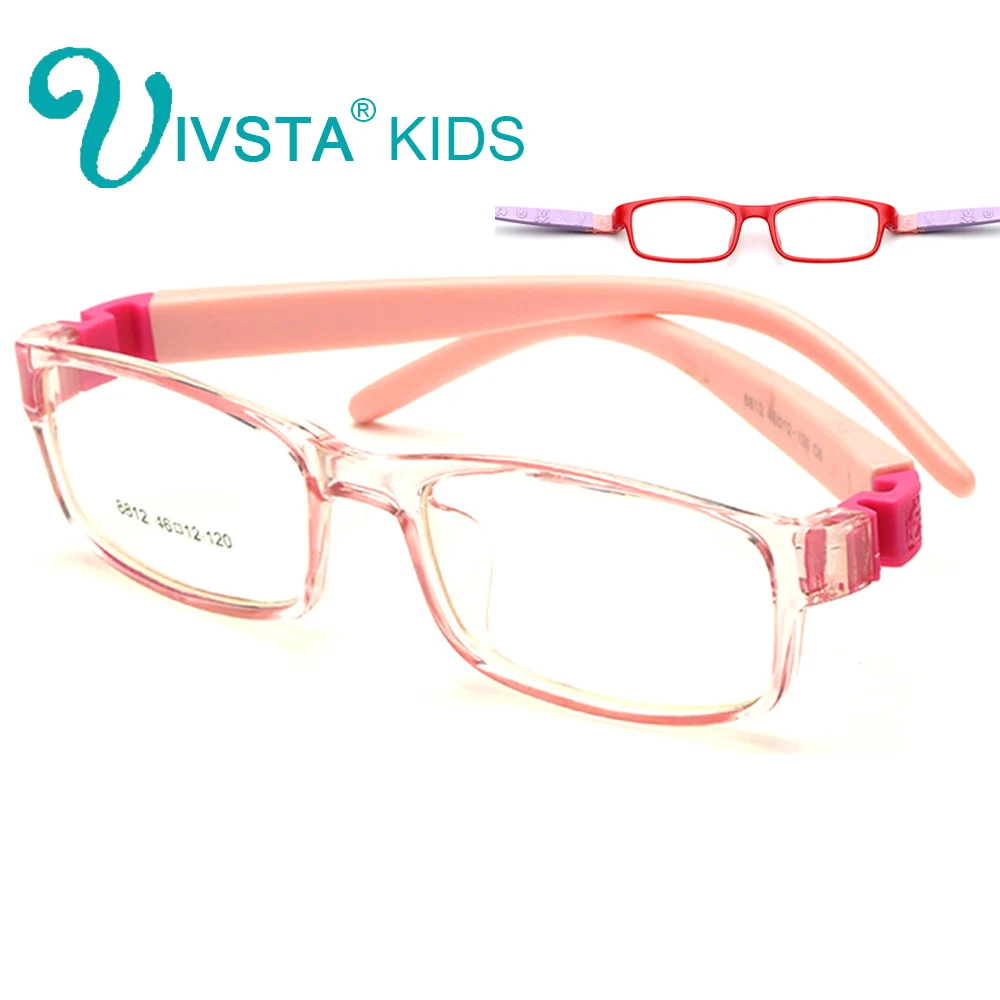 

IVSTA TR Eyeglasses Kids Frames Eyewear Optical Glasses Prescription Children Flexible Rubber No Screw Bendable Amblyopia 8812