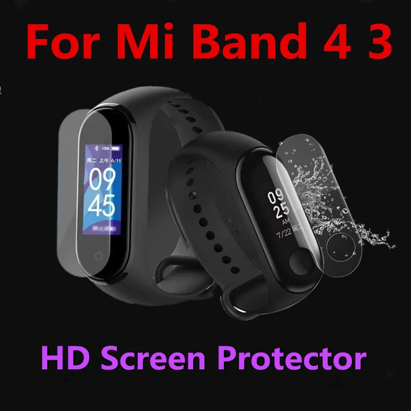 

Mi band 4 5pcs 2pcs 1pcs Screen Film protective Film Protector for Xiaomi Mi band 4 3 Anti Scratch Mi band4 Bracelet Miband 4 3