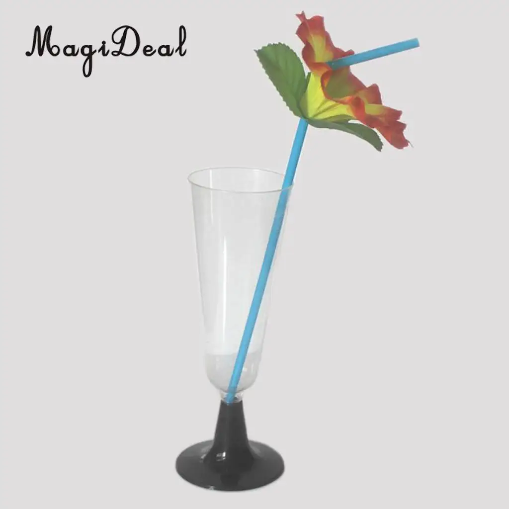 20pcs Assorted Colorful Flower Cocktail Party Straws Party Table Decoration