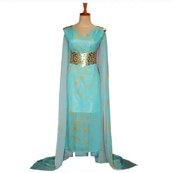 

Game of Thrones Costume Daenerys Targaryen Cosplay Fancy Dress Mother of Dragons Girls Cloak Holloween Carnival Women Outfit