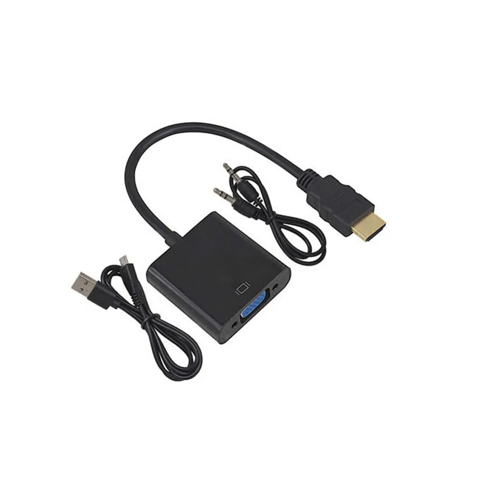 Высокое качество HDMI к VGA адаптер папа Famale конвертер 1080P цифро-аналоговый видео