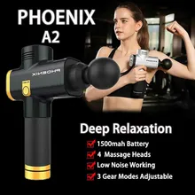 Феникс А2 массажный инструмент перкуссионный массажер мышечная вибрационная Расслабляющая машина США Электрический глубокий мышечный расслабляющий фитнес-массажер