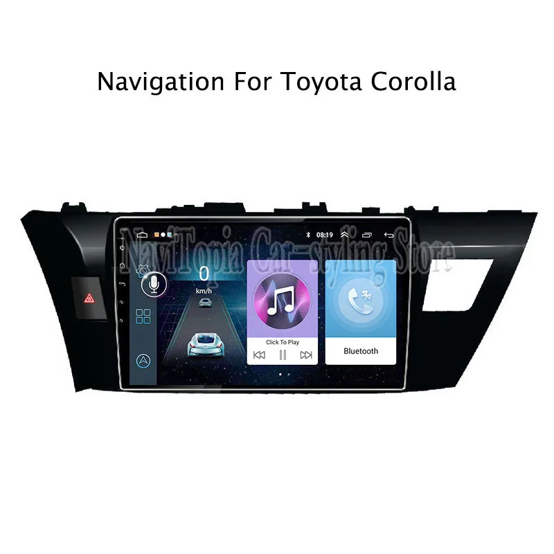 

ECTWODVD 10.1inch Android 8.1 Car Radio GPS Navigation Multimedia Stereo DVD Player for Toyota Levin/Corolla 2014 2015 2016