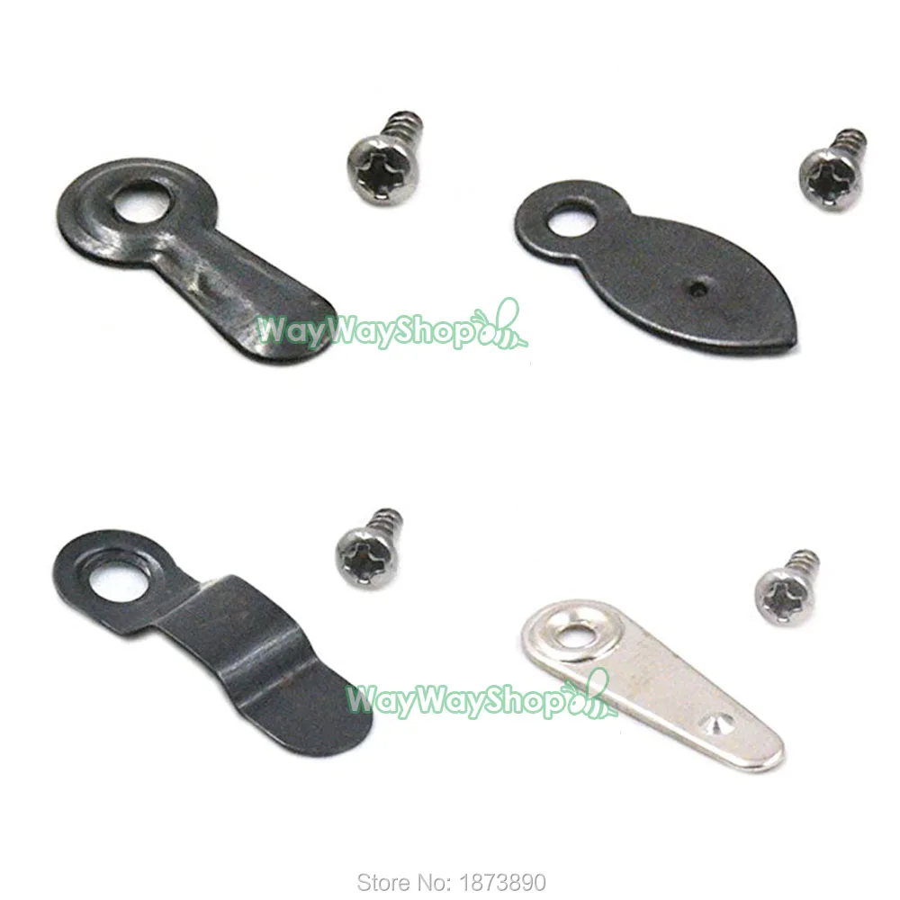 

100 Sets Metal Arch Frame Turnbutton Turn Button for Picture Photo Mirror + Screw 4 Style Black & Nickle Choice