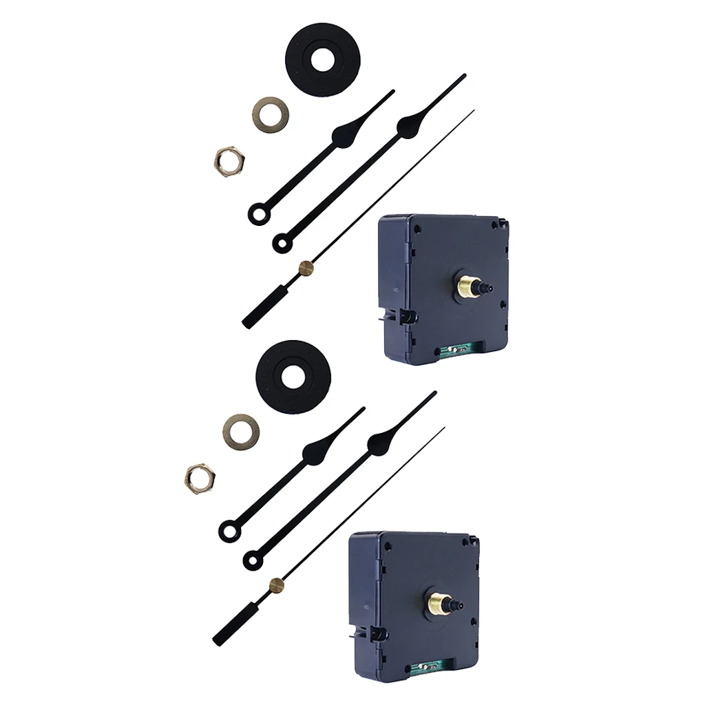 2Pcs HR1688 Axis 14mm Quartz Wall Clock Jump Second Radio Clock Movement DIY