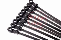 100 шт. нейлоновая кабельная стяжка 3*150 фиксированная кабельная стяжка, винты фиксированная головка типа кабельная стяжка, - изображение