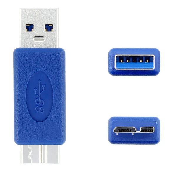 Стандартный USB 3,0 тип A штекер USB 3,0 Micro B штекер коннектор адаптер USB3.0 конвертер адаптер AM в MicroB