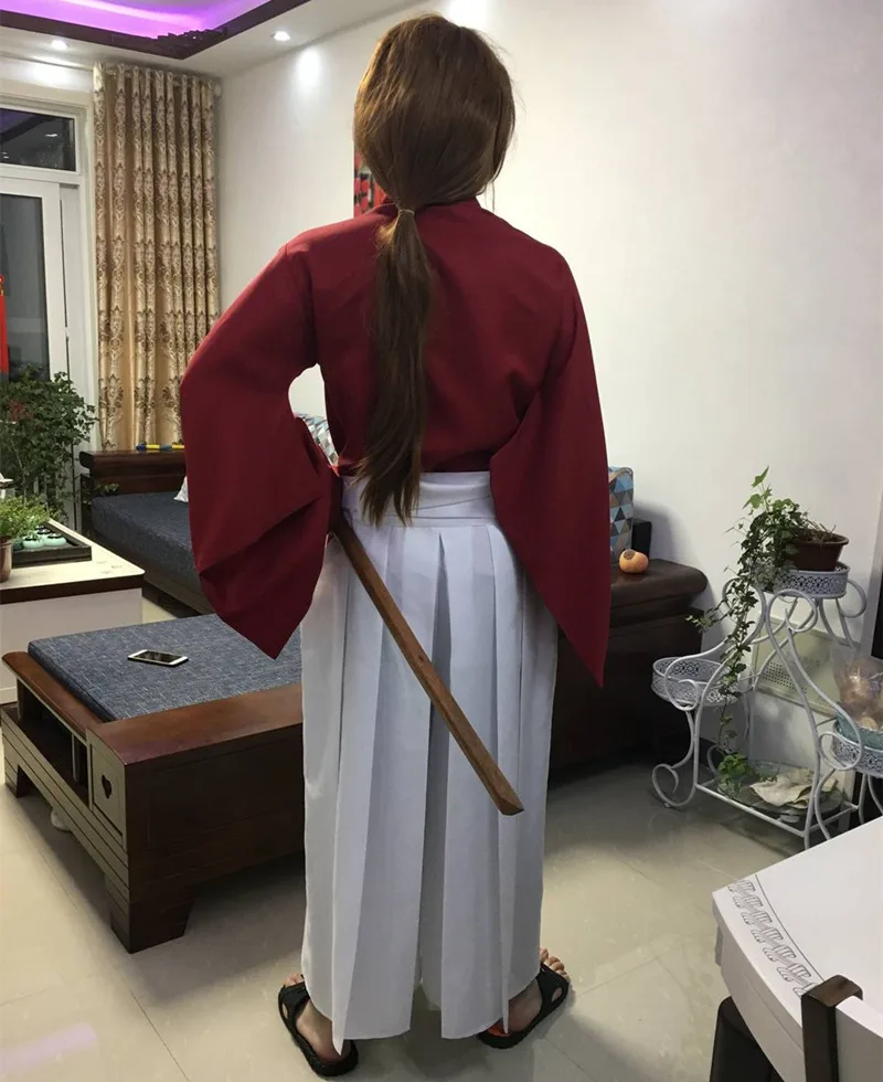 Rurouni Kenshin палач Himura Kenshin кимоно Kendo костюм для косплея