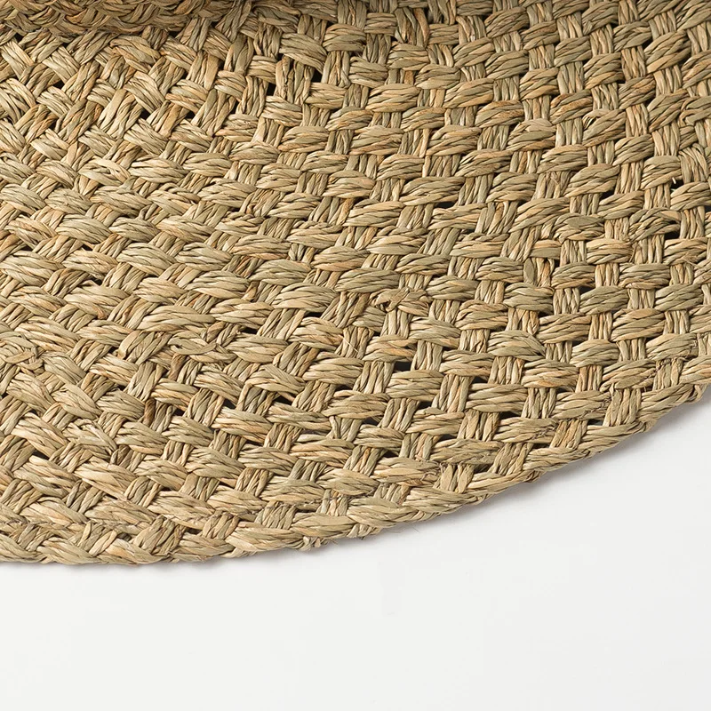Новая Европейская и американская ретро элегантная Соломенная женская соломенная шляпа Солнцезащитная вогнутая пляжная соломенная шляпа