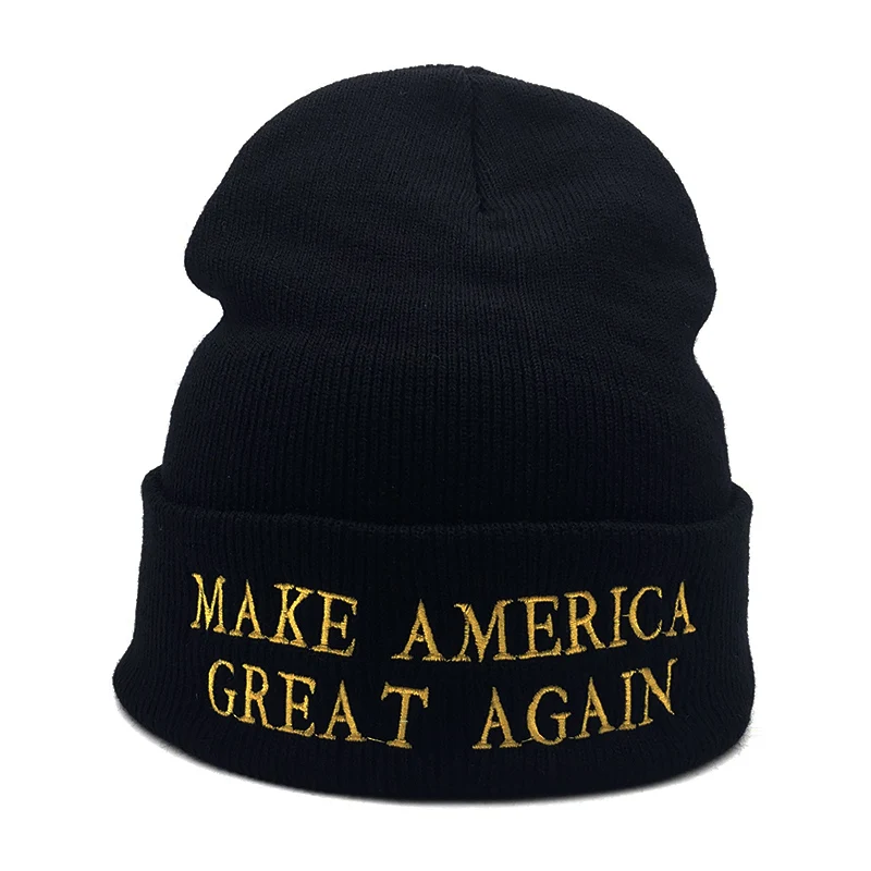 High quality embroidered MAGA MAKE AMERICA GREAT AGAIN Winter Beanie