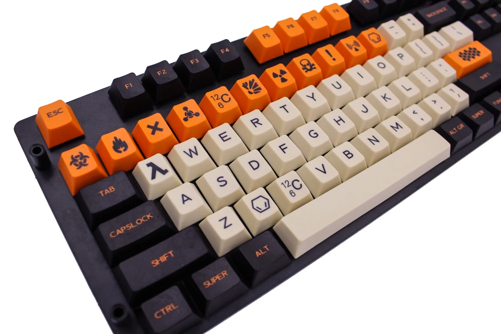 MP PBT краситель сублимированный Keycap английская/Корейская версия большой углерод 169/124 ключ Вишневый профиль Keycap для механической клавиатуры