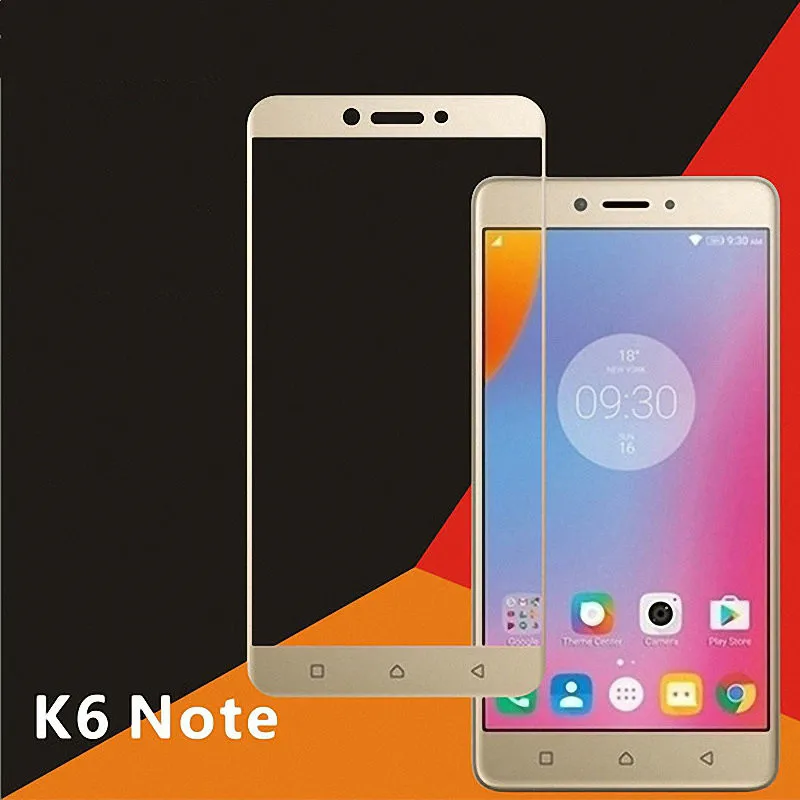 Для lenovo K6 Note Vibe K6 Note, полное покрытие, закаленное стекло, Защита экрана для lenovo K6 Plus, полное покрытие, стеклянный чехол, пленка