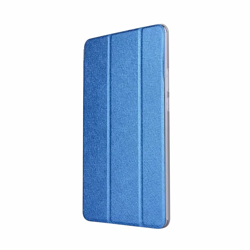 Transparent+ pu case Stand PU Leather Case for Huawei MediaPad T3 8.0 KOB-L09/KOB-W09 Honor Play Pad 2 8.0 inch Tablet Cover - Цвет: drak blue