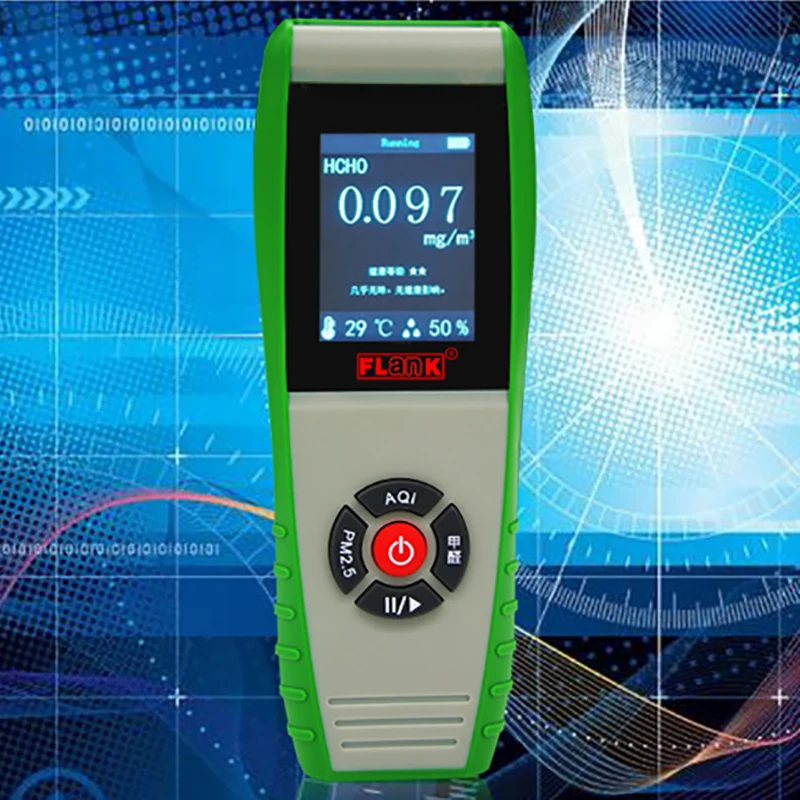 

PM0.3 PM2.5 PM10 Monitor Formaldehyde HCHO TVOC Meter Gas Detector AQI Air Quality Monitor Gas Analyzer Gas Leak Detector