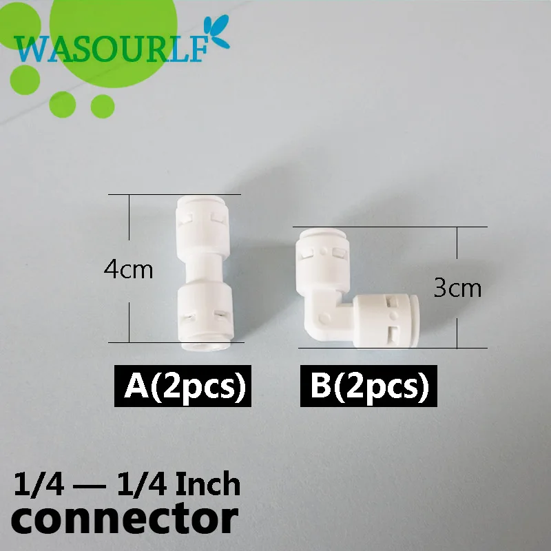 Wasourlf воды очистить фильтр коннектор адаптер 1/4 дюйма