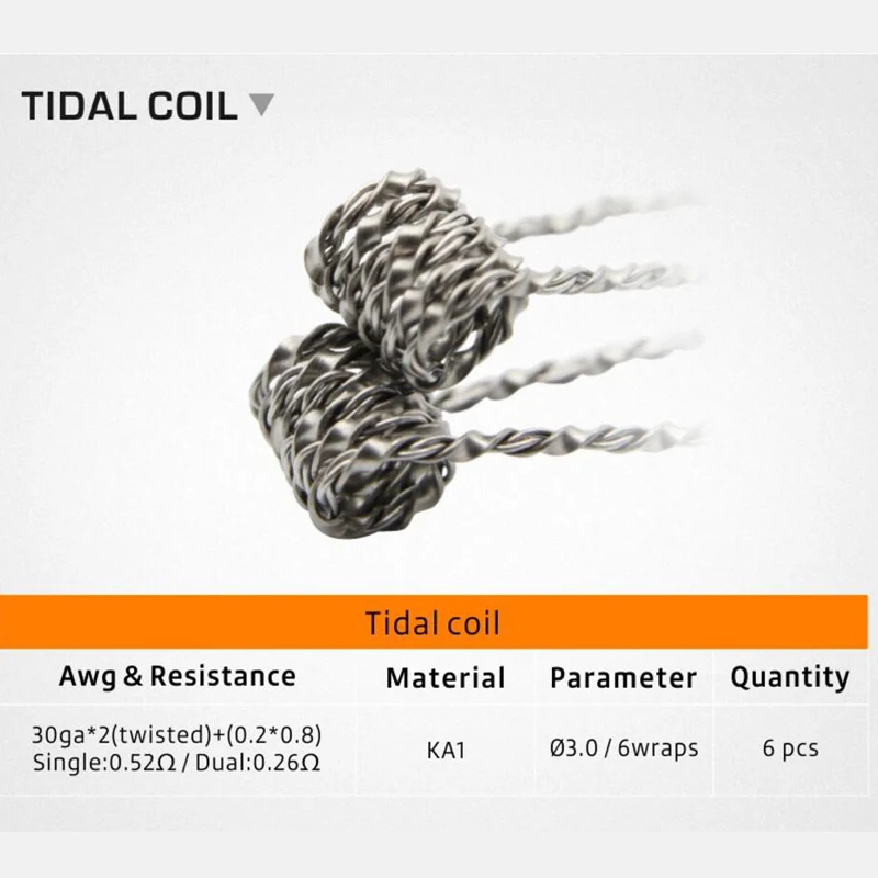 Катушка Geekvape 6 в 1 катушка Alien Alpha Braid Fused Clapton Helix Clapception Tidal для электронной сигареты