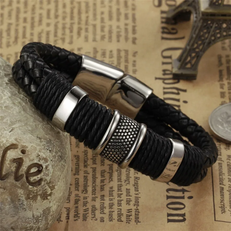 OPK-Handmade-Genuine-Leather-Weaved-Double-Layer-Man-Bracelets-Casual-Sporty-Bicycle-Motorcycle-Delicate-Cool-Men (2)