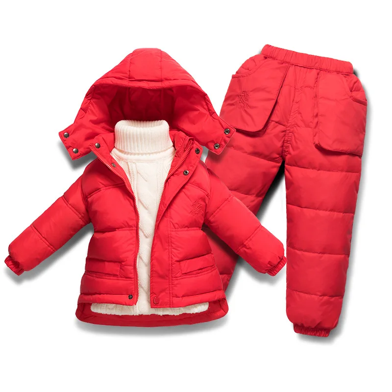 

Winter Kids Clothes Set Children Duck Down Suit Enfant Tracksuit Boys Girls Snow Wear Two Piece Outfits Toddler Clothes Set