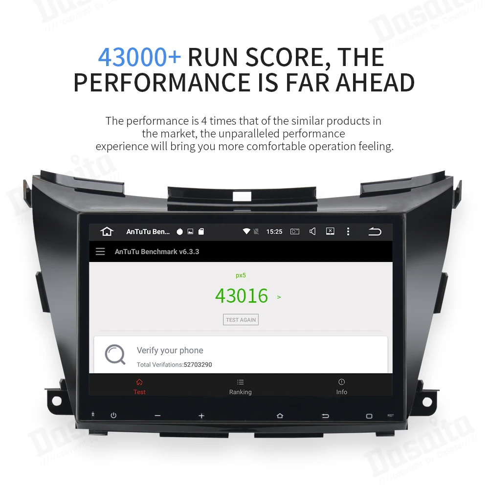 Dasaita 10," ips экран Android 9,0 Автомобильный мультимедийный для Nissan Murano Z52 Радио Bluetooth gps навигация 4G ram