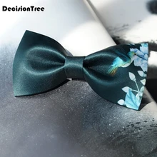 Женский Галстук с красными и черными бабочками для девушек, студенток, гостиниц, официанток, одежда для шеи, шелковые галстуки с большими ушами, легкая любовь