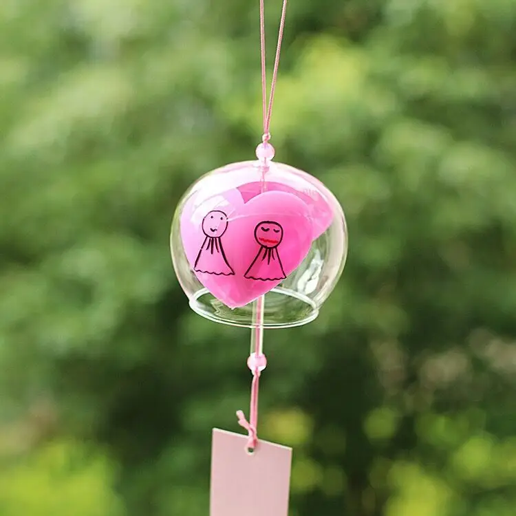 

1pc Sunny doll Japanese wind chimes glass bells, wind chimes home decor wall hanging wind chimes garden Furnishing decoration