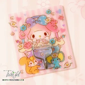 

2pc/lot Cute melody Gudetama egg cinnamoroll Plastic Hooks Suckers Wall Suction Kitchen Hanger Cup Suction dolls accessory