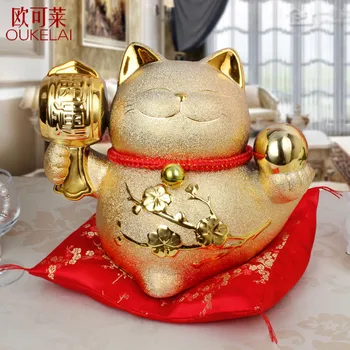

Lucky cat cat ornaments Ceramic Piggy piggy gift gift shop store opened