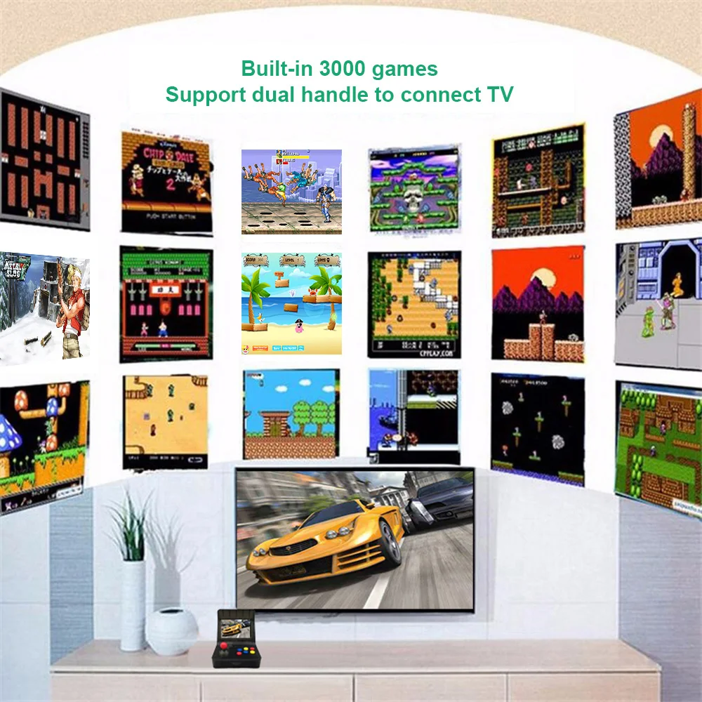 3000 классические игры встроенные A8 Ретро аркадные игры на консоли машина Поддержка tf-карт расширения геймпад игровая консоль# XJ
