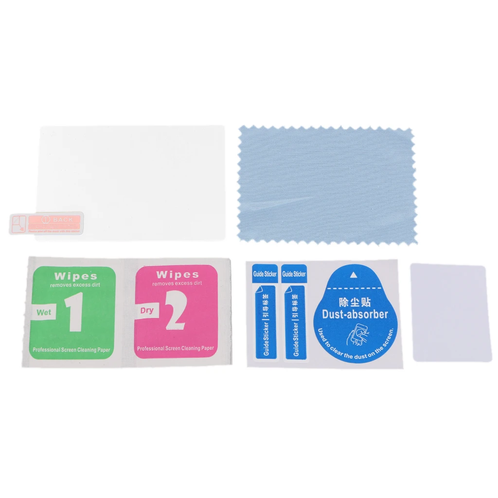 For Olympus E-M5 Mark II LCD Display Screen Protector Set Kit Tempered Glass Film 0.33mm Thickness High Sensitivity