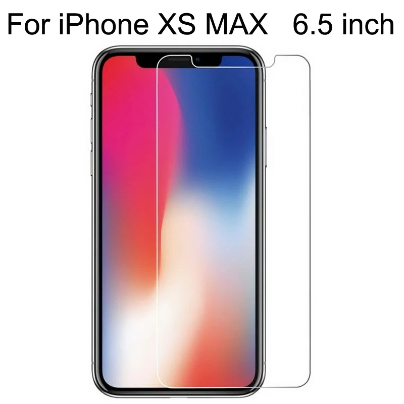 10 шт закаленное стекло для iPhone 7 8 6 6 S Plus Защитная стеклянная пленка для iPhone XS Max XR X 5 5S SE 4 4s чехол - Цвет: iPhone XS Max