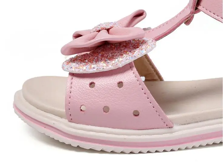 Г. Новые летние сандалии для девочек Корейская версия диких Т-образных бантов, детская пляжная обувь принцессы для учеников начальной школы детские сандалии
