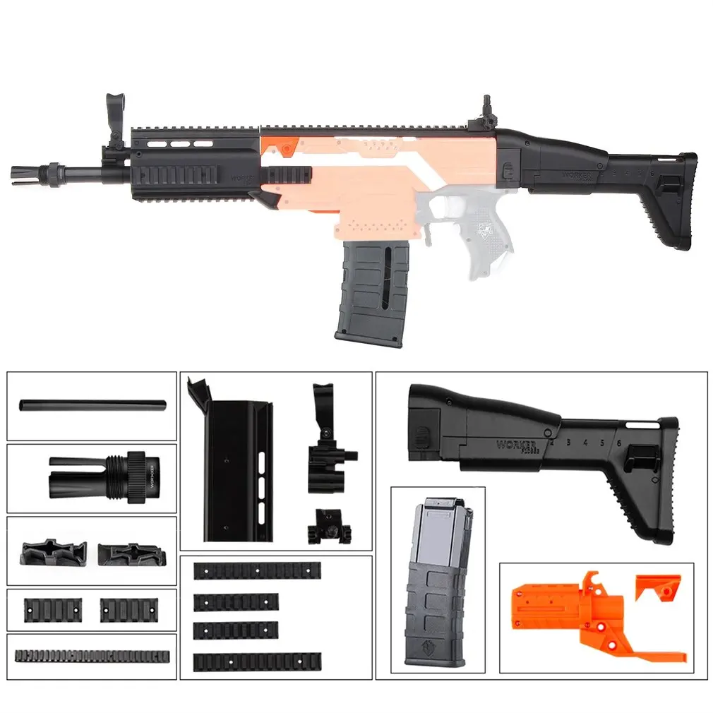 Набор пластиковых комбинированных насосов, набор для украшения, FN шрам для Nerf N-stryfe, Элитный пистолет, игрушки, модифицированный аксессуар для Nerf, игрушечное оружие, игровой плеер
