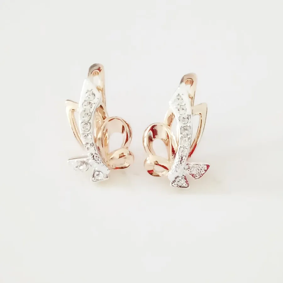 

Wholesale Factory Femme Jewellery Rose Gold Color Women Accessories Flower Shape Luxury Design Girls Drop Earring